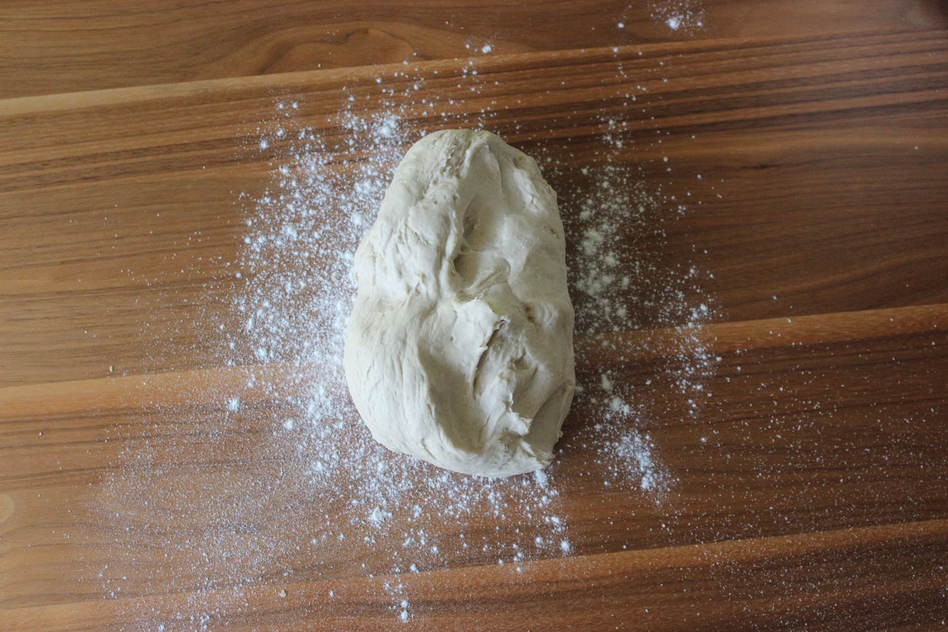 Mischbrotteig vor der Formgebung